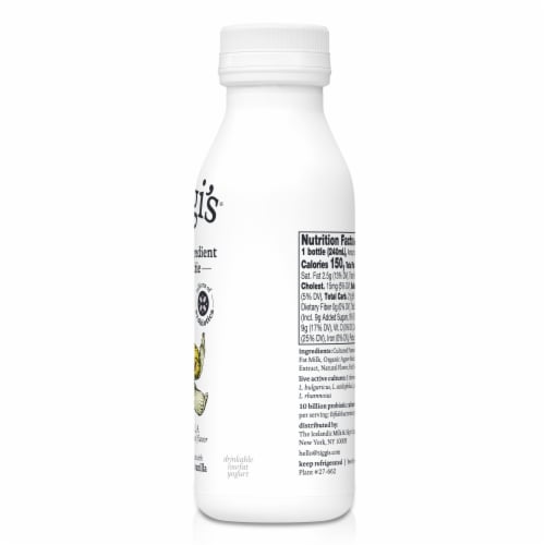 siggi’s Probiotic Drinkable Lowfat Yogurt, Vanilla Perspective: top