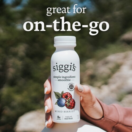 siggi’s Mixed Berries Probiotic Lowfat Yogurt Drink, 8 fl oz Perspective: top