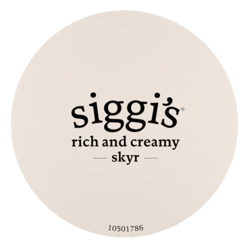 Siggi's® Lemon Triple Cream Icelandic Style Skyr Yogurt Cup Perspective: top