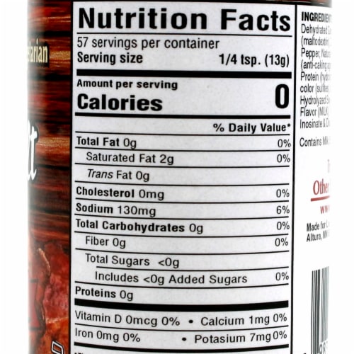 J&D's Original Bacon Salt Perspective: top