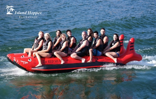NEW Island Hopper RSPVC-10 Island Hopper The Red Shark 10 Passenger 17' Water Sled Perspective: top