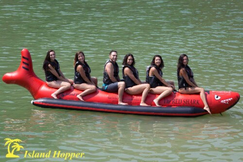 NEW Island Hopper RSPVC-6 Island Hopper The Red Shark 6 Passenger 19' Water Sled Perspective: top