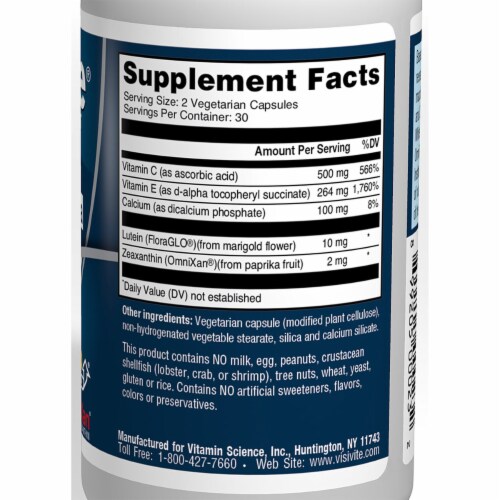 VisiVite, AREDS 2 Zinc-Free White Eye Vitamin Formula Perspective: top