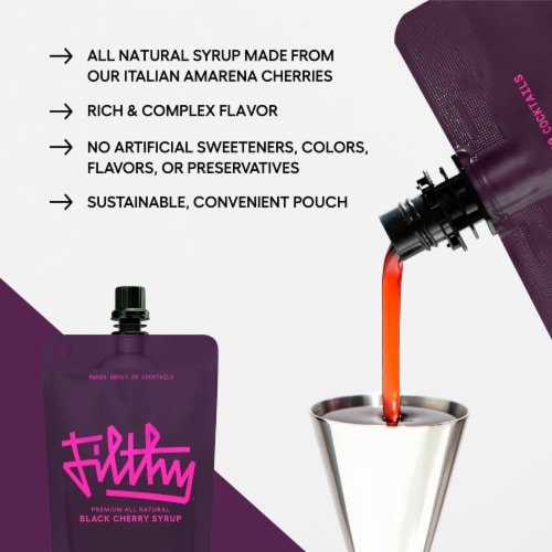 Filthy® Black Cherry Syrup Perspective: top