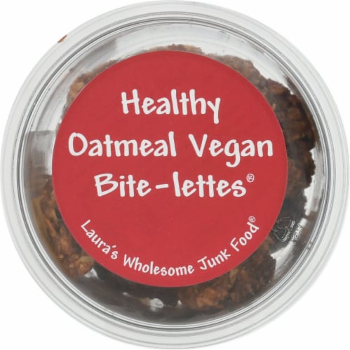 Laura's Wholesome Junk Food® Oatmeal Chocolate Chip Bite-lettes Perspective: top