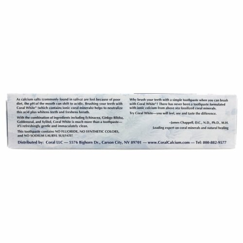 Coral LLC Coral White Toothpaste with Xylitol Mint, 6 Ounces Perspective: top