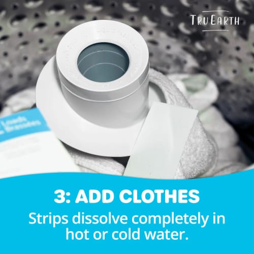 Tru Earth® Eco-Strips Laundry Detergent Sheets Fresh Linen Perspective: top