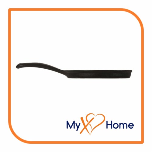 11.25 Round Cast Iron Pizza & Crepe Pan / Skillet with Handle (1 Skillet) by MyXOHome Perspective: top