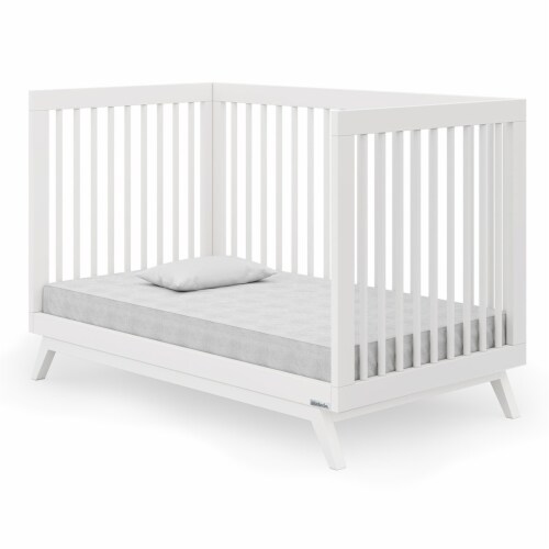 dadada Soho 3 in 1 Solid Beech Wood Convertible Baby Crib to Toddler Bed White 1 Piece Kroger