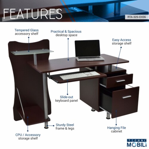 Desks in Solid Wood for Home or Office Use Perspective: top