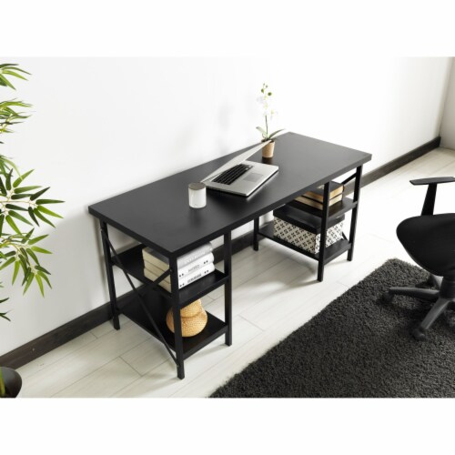 Desks in Solid Wood for Home or Office Use Perspective: top
