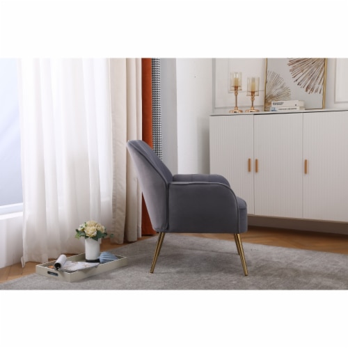 Accent Chairs in Velvet for Home or Office Use Perspective: top