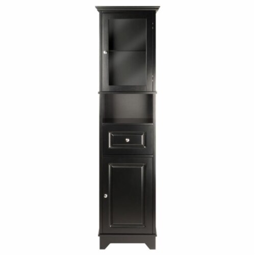 Hivvago Tall Storage Cabinet Black 1 Dillons Food Stores