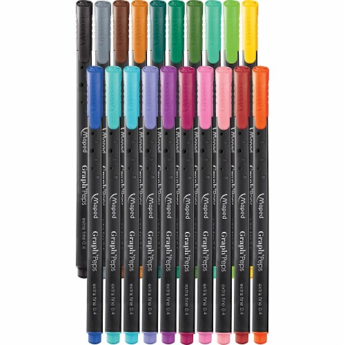 Maped Graph'Peps Felt Tipped Fine Point Pens - Assorted Colors Perspective: top