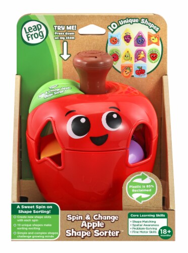 Leap Frog® Spin & Change Apple Shape Sorter™ Perspective: top