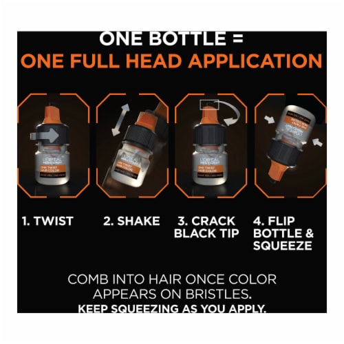 L'Oreal Paris Men Expert Medium Brown 04 Permanent Haircolor Perspective: top