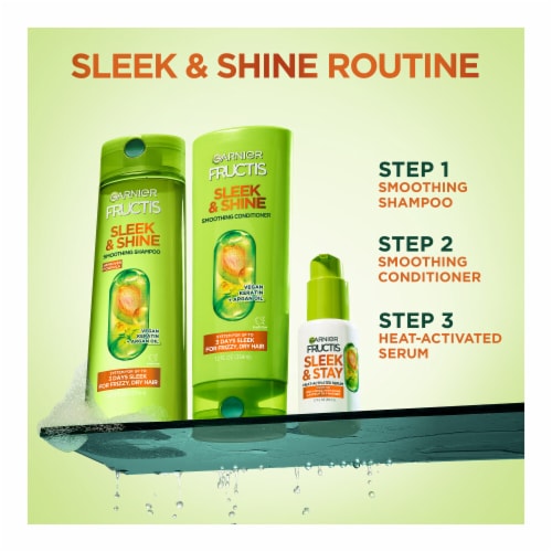 Garnier Fructis Sleek and Shine Sleek and Stay Anti-Frizz Serum for Dry Hair Perspective: top