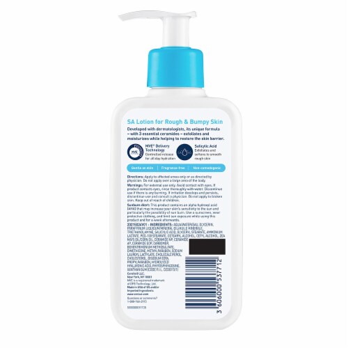 Cerave Salicylic Acid Rough and Bumpy Skin Moisturizing Lotion Perspective: top