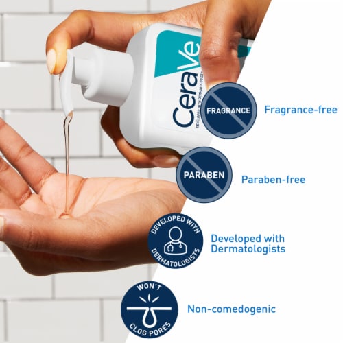 Cerave Salicylic Acid Acne Foaming Gel Face Wash Perspective: top