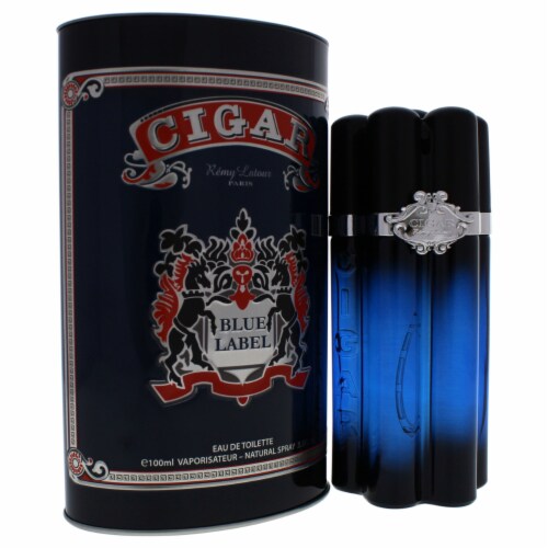 Cigar Blue Label by Remy Latour for Men - 3.3 oz EDT Spray Perspective: top