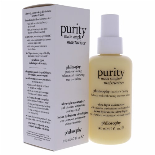 Purity Made Simple Ultra Light Moisturizer by Philosophy for Women - 4.7 oz Moisturizer Perspective: top