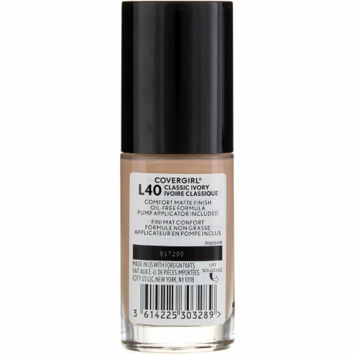 CoverGirl L40 Classic Ivory TruBlend Matte Made Liquid Foundation Perspective: top