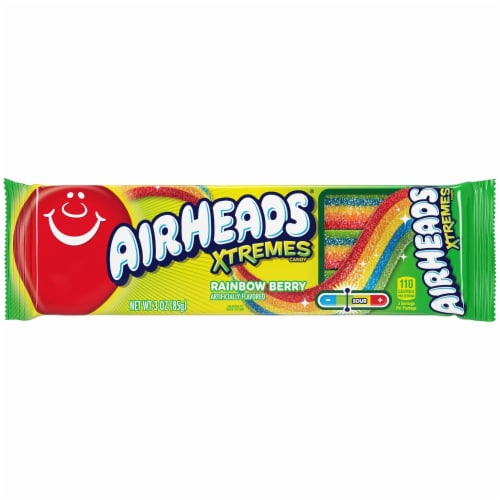 Airheads Xtremes Belts Rainbow Berry Flavor Sweetly Sour