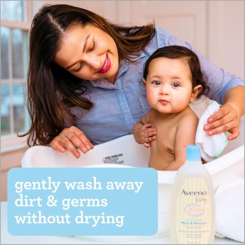 Aveeno Baby Wash Shampoo for Hair Body 8 Fl Oz Pack of 1 Mariano s