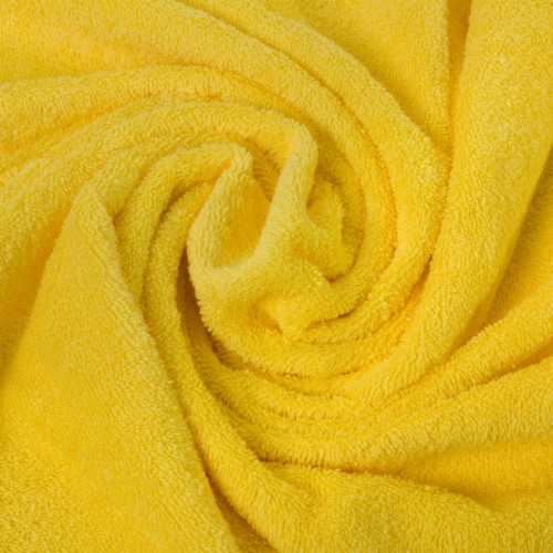 Kitcheniva Ultra Super Soft 100% Cotton Bath Towels Yellow 2 Packs Perspective: top