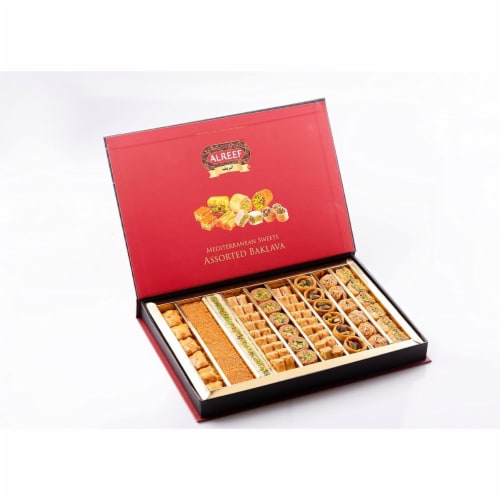 Alreef Assorted Mediterranean Baklava 800g (70-80PCS) Perspective: top