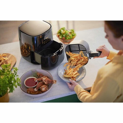 PHILIPS Rapid Air Technology Makes Air Fryer Essential Black 1.8 Pounds 10 Gerbes Super Markets