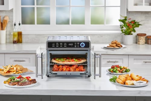 BLACK DECKER Crisp N Bake French Door Air Fryer Oven Silver 12 Cubic Inches Mariano s