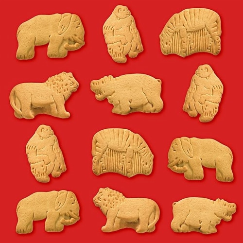BARNUM'S ANIMALS Original Animal Crackers, 12 - 1 oz Snack Packs Perspective: top