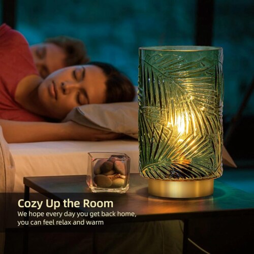 MJ PREMIER Battery Operated Table Cordless Lamps Green Big with Timer 10 Pick n Save