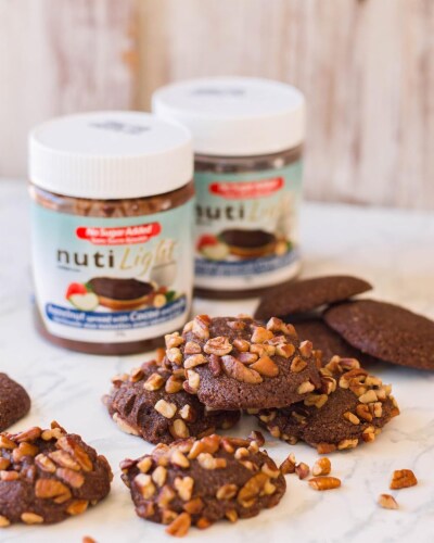 Nutilight 11 Oz No Sugar Added Hazelnut Spread with Cocoa and Milk Perspective: top