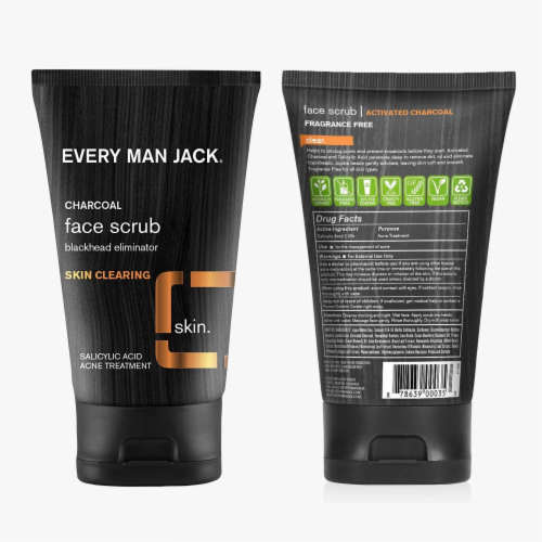 Every Man Jack Charcoal 2-Pack Bundle Skin Clearing & Acne Treatment Perspective: top