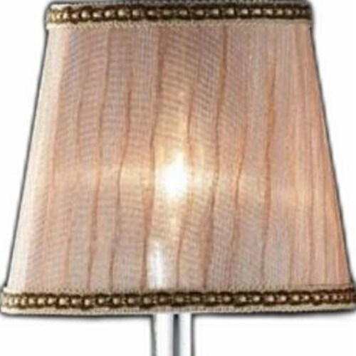 Silver and Pink Faux Crystal Dual Light Hanging Wall Sconce Silver and Pink Faux Crystal Dual Light Hanging Wall Sconce