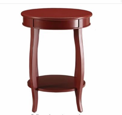 Pop Of Color Red Finish Side Table Pop Of Color Red Finish Side Table