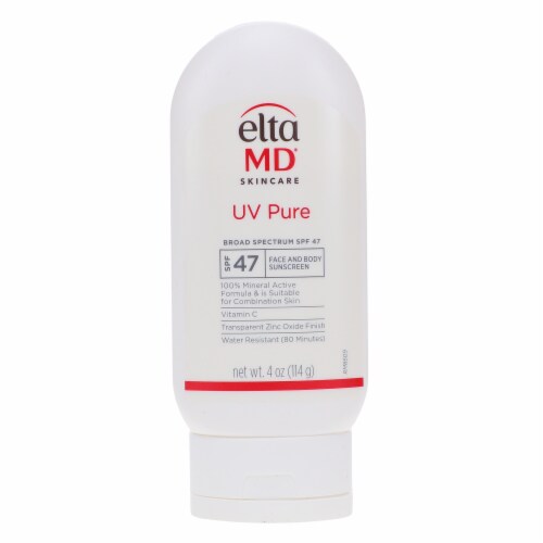 Elta MD UV Pure SPF 47 Broad Spectrum Face and Body Sunscreen 4 oz, 4