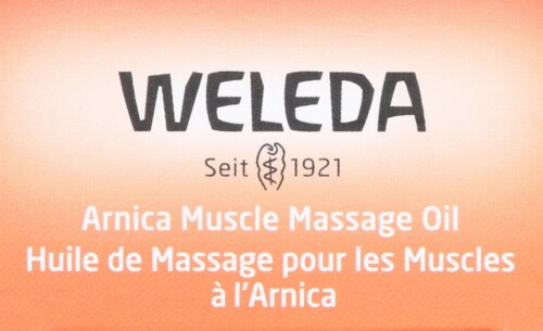 Weleda Arnica Muscle Massage Oil Perspective: top