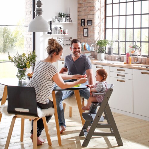 Hauck Alpha+ Wooden Highchair - Natural - BabyMonitorsDirect