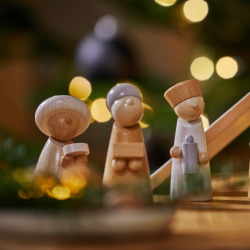 HABA Nativity Scene 12-Piece Set (Made in Germany) Perspective: top