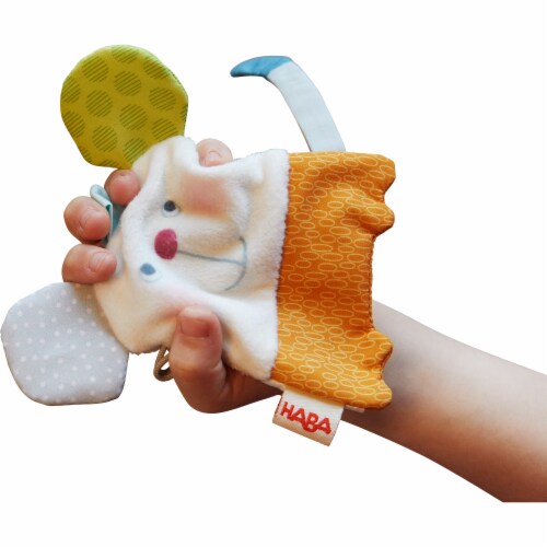 HABA Crackly Mouse Machine Washable Sensory Crinkle Cloth Baby Toy Perspective: top