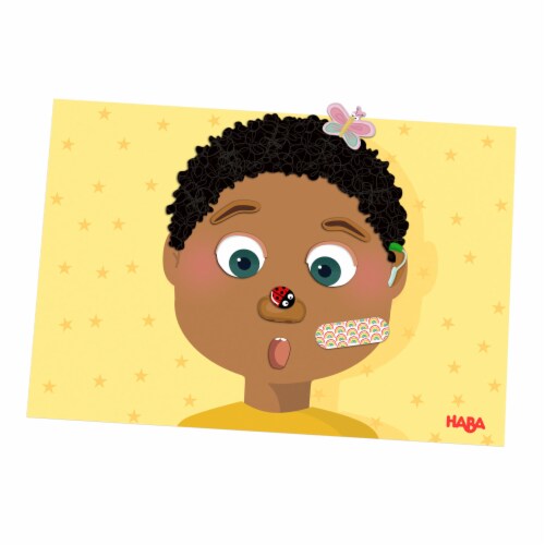 HABA Magnetic Game Box Funny Faces Perspective: top