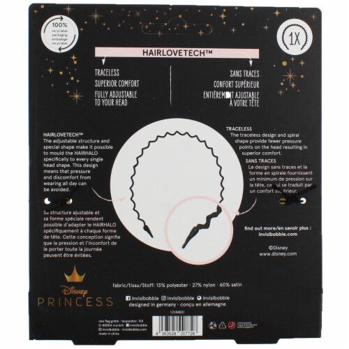 Invisibobble Disney Princess HairHalo Adjustable Headband, Belle Perspective: top