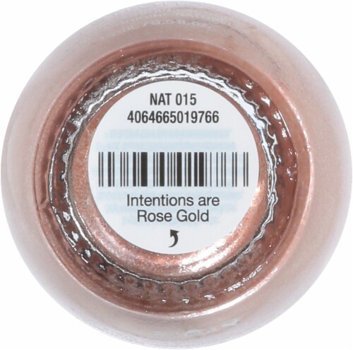 OPI Intentions are Rose Gold Natural Lacquer Nail Polish Perspective: top