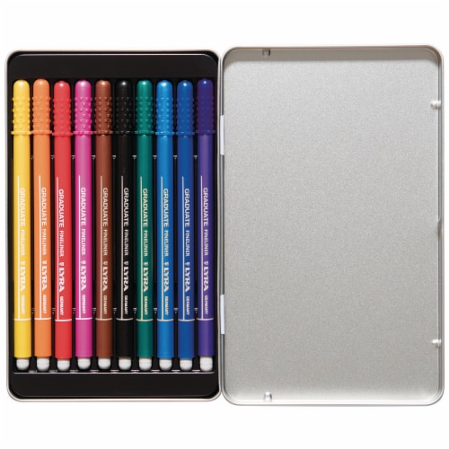 Lyra® Graduate Fineliner Assorted Color Markers Perspective: top