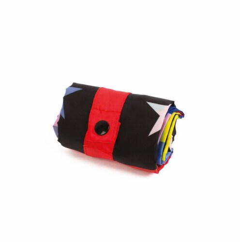 LOQI TRAVEL Stars & Stripes Reusable Shopping Bag Perspective: top