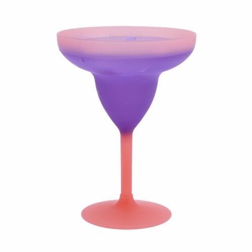 Tzeng Shyng Color Changing Margarita Glass - Red Perspective: top