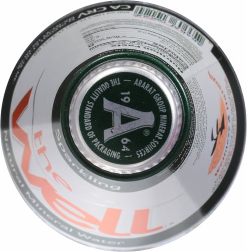 The Well Sparkling Natural Mineral Bottled Water Perspective: top